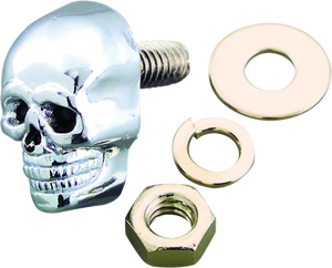 Bikers Choice Chrome Skull Kromets 5/8 Long 1/4-20 Stud Ea