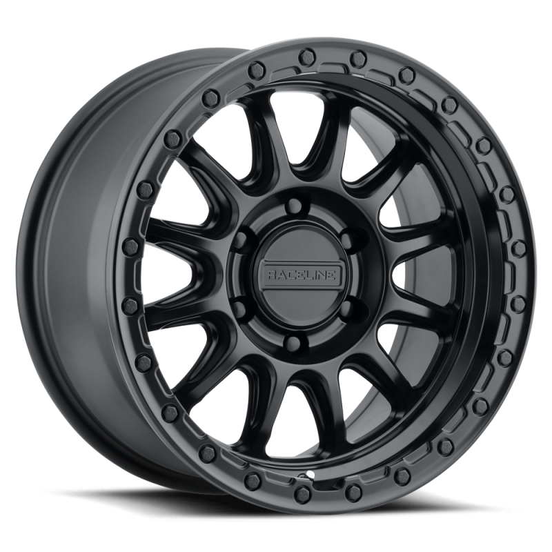 Raceline 960B Alpha 17x8.5in / 6X139.7 BP / 0mm Offset / 106.1mm Bore - Satin Black