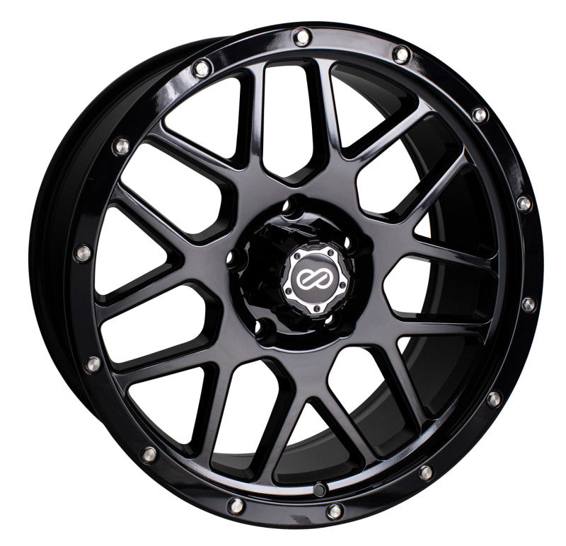 Enkei Matrix 18x9 6x139.7 -10mm Offset 108mm Bore Gloss Black Wheel