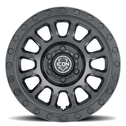 ICON Hulse 18x9 8x6.5 12mm Offset 5.5in BS Double Black
