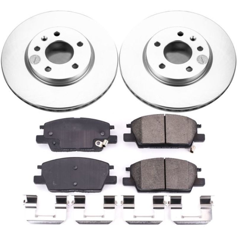 Power Stop 18-19 Buick LaCrosse Front Z17 Evolution Geomet Coated Brake Kit