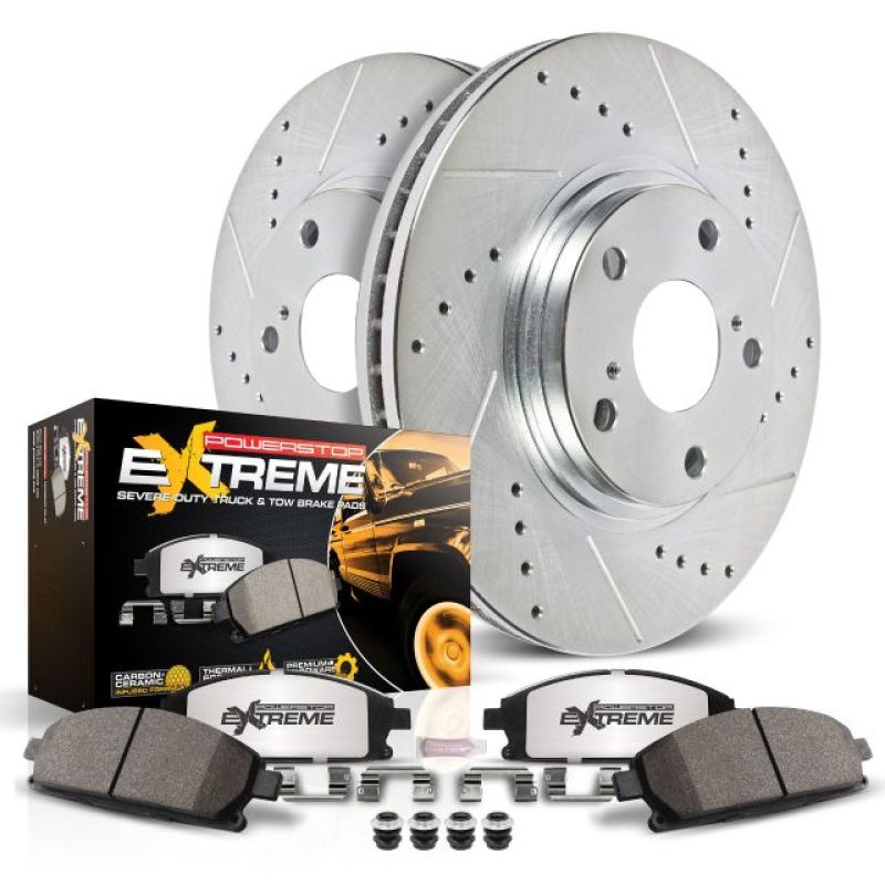 Power Stop 2010 Ford Taurus Front Z36 Truck & Tow Brake Kit