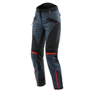 Dainese Tempest 3 Lady D-Dry Pants Ebony/Black/Lava-Red Size - 44