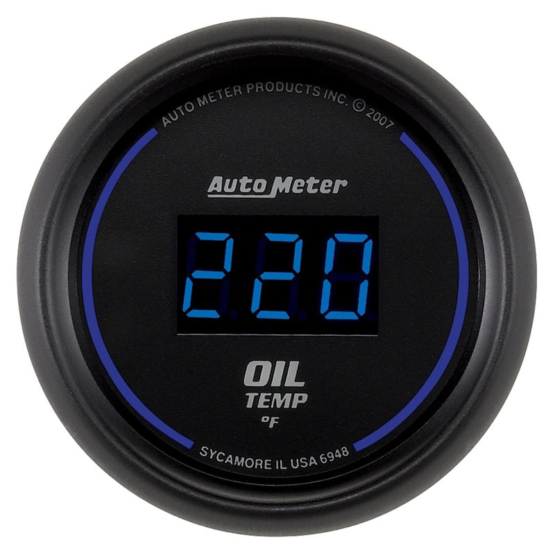 Autometer Cobalt Digital 52.4mm 0-340 deg F Oil Temperature Gauge