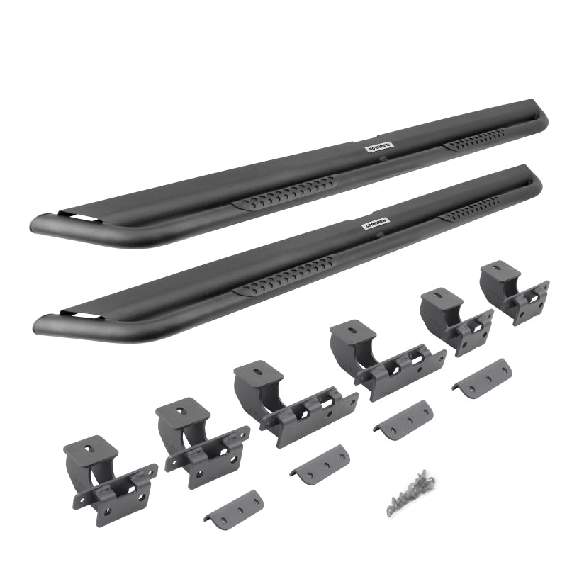 Go Rhino 2021+ Ford Bronco (Not Sport) Dominator Extreme DS SideSteps Complete Kit w/SideStep + Brkt