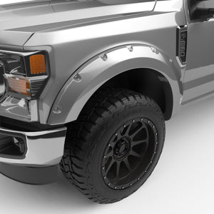 EGR 2017 Ford Super Duty Bolt-On Look Color Match Fender Flares - Set - Ingot Silver