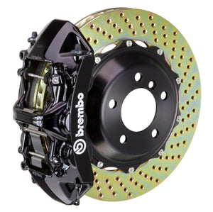 Brembo 02-05 996 GT2 Front GT BBK 6 Piston Cast 380x32 2pc Rotor Drilled-Black