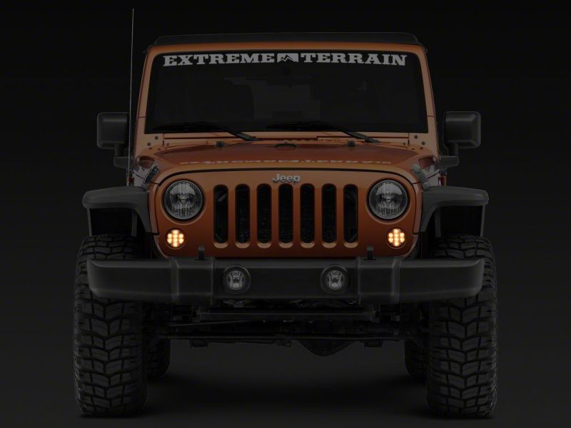 Raxiom 07-18 Jeep Wrangler JK Axial Series LED Front Turn Signals- Clear