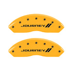 MGP 4 Caliper Covers Engraved Front & Rear With stripes/Journey Yellow finish black ch