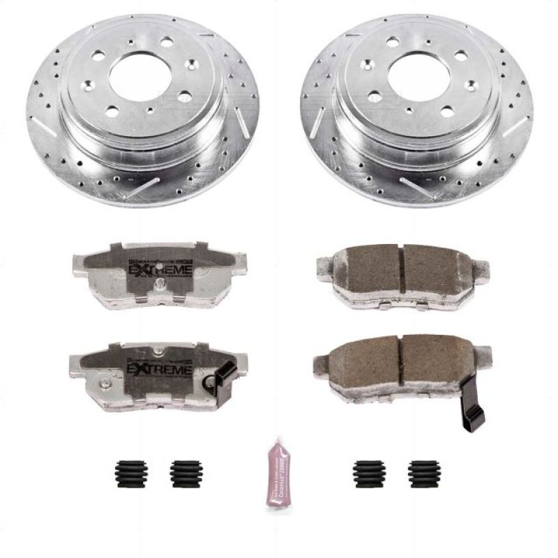 Power Stop 90-01 Acura Integra Rear Z26 Street Warrior Brake Kit