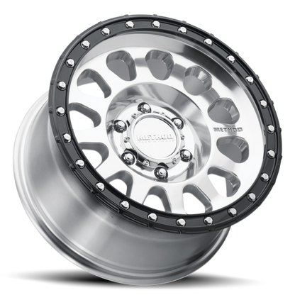 Method MR315 18x9 +18mm Offset 8x170 130.81mm CB Polished Wheel - Gloss Black Lip