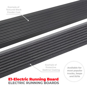 RealTruck 21-24 Ford Bronco 4dr VoltStep Electric Running Board Kit (No Drill) - Bedliner Coating