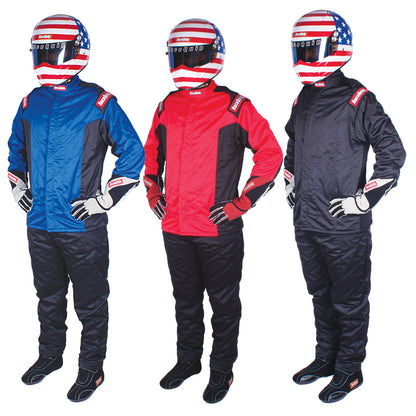 RaceQuip Black Chevron-5 Pants SFI-5 - Large
