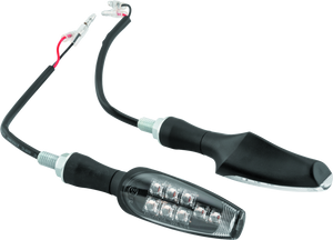 BikeMaster 8 Led Turnsignals Pair - Black