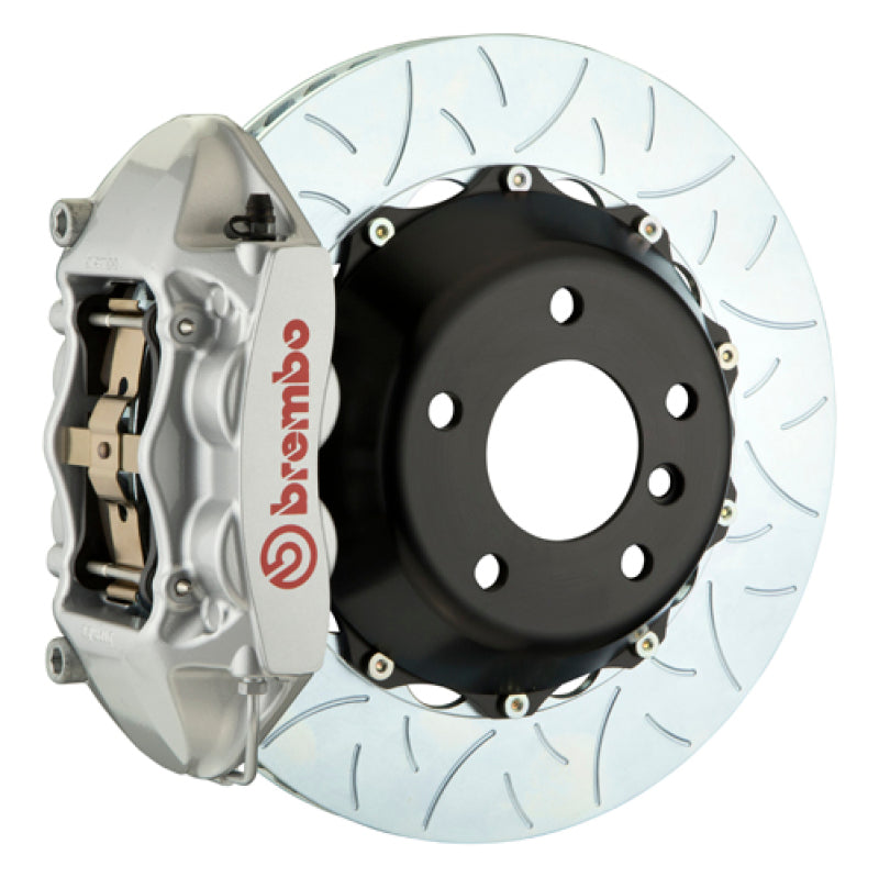 Brembo 03-09 E-Class (Excl 4MATIC/AMG) Rr GT BBK 4Pis Cast 2pc 345x28 2pc Rtr Slot Type3-Silver