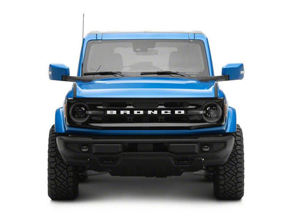 Raxiom 21-26 Ford Bronco LED Halo Headlights with Amber Backlight- Black Housing- Clear Lens