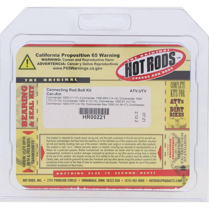 Hot Rods Hot Rods Connecting Rod Bolt Kit, 4 bolts packaged, ea, 1