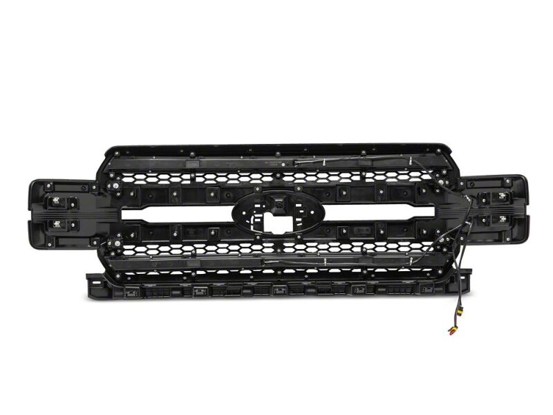 Raxiom 18-20 Ford F-150 CXR Series LED Upper Replacement Grille with White DRL- Black