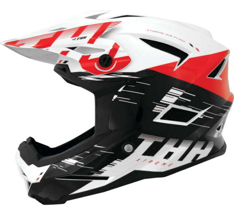 THH Helmets T-42 BMX Xtreme  White/Red Youth - Small