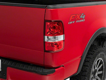 Raxiom 04-08 Ford F-150 Styleside OEM Style Tail Lights- Chrome Housing- Red Lens