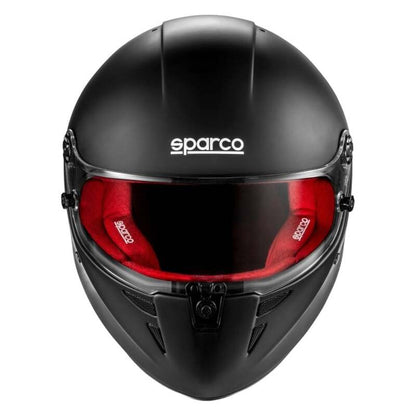 SPARCO Stealth RF Helmet - Medium/Large - Matte Black/Red