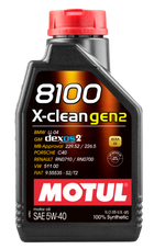 Motul 1L Synthetic Engine Oil 8100 X-CLEAN Gen 2 5W40