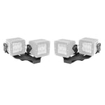 Go Rhino 18-20 Jeep Wrangler JL/JLU/Gladiator JT Light Mount - Two 3in Cubes