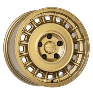 Nomad N502GR Arvo 15x7in / 5x100 BP / 15mm Offset / 56.1mm Bore - Gloss Gold Wheel