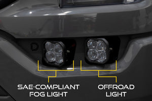 Diode Dynamics 21-22 Ford F-150 SS3 LED Fog Pocket Kit - Yellow Pro