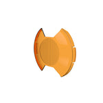 KC HiLiTES SlimLite 8in. LED Light Shield Driving (Shield Only) - Amber