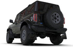 Rally Armor 21-24 Ford Bronco (Plstc Bmpr + RR - NO Rptr/Sprt) Blk Mud Flap w/Cy Orange Logo