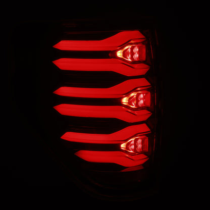 AlphaRex 09-14 Ford F150 LUXX LED Taillights - AlphaBlack Housing