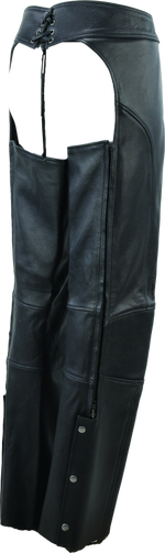 River Road Sierra Leather Chaps Black Womens - Small