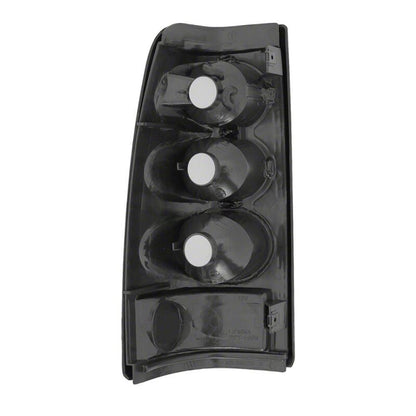Raxiom 99-02 Chevrolet Silverado 1500 Fleetside Axial Series Tail Lights- Chrome - Red/Clear Lens