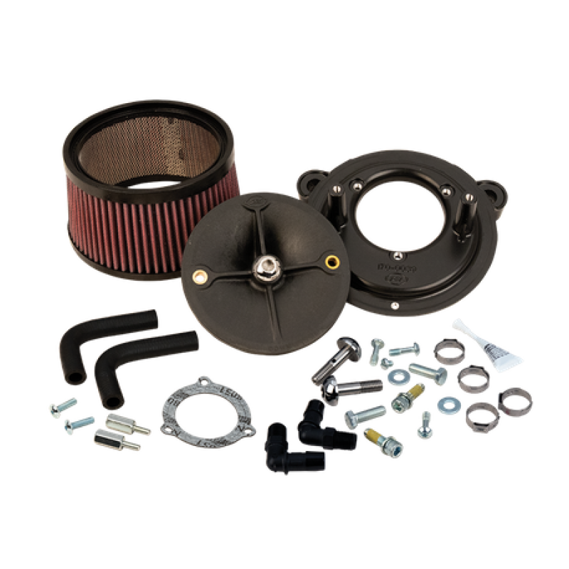 S&S Cycle 08-16 Touring Models w/ S&S 70mm Throttle Body Stealth Air Cleaner Kit w/o Cover