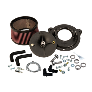 S&S Cycle 08-16 Touring Models w/ S&S 70mm Throttle Body Stealth Air Cleaner Kit w/o Cover