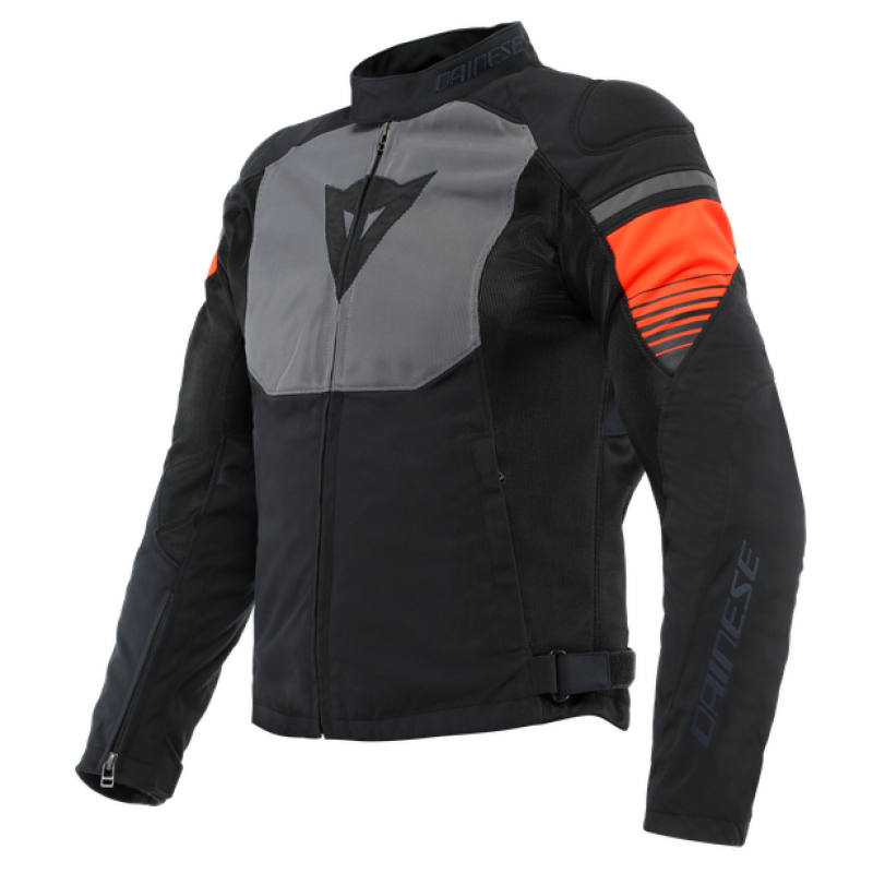 Dainese Air Fast Tex Jacket Black/Gray/Fluorescent-Red Size - 62