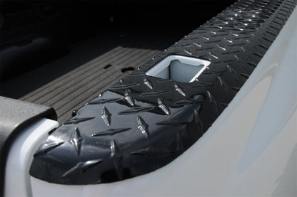 Dee Zee 07-13 Chevrolet Silverado Bed Cap Wrap W/Stake Pockets Black-Tread Aluminum 8Ft Bed