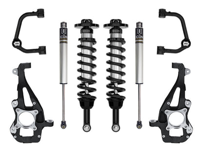 ICON 21-23 Ford F150 4WD 3.5-4.5in  Stage 1 Suspension System With Tubular Upper Control Arms