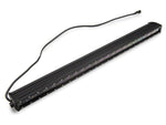 Raxiom 18-23 Jeep Wrangler JL Axial Series 30-In Single Row LED Light Bar w/ Hood Mounting Brackets