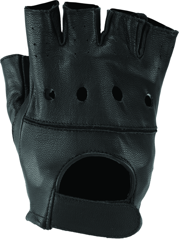 River Road Diamond Shorty Gloves Black Womens - Large