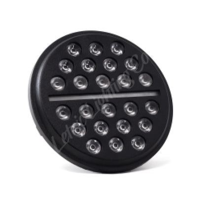 Letric Lighting 7in LED Black Buck-Shot Style Multi-Mini Headlight