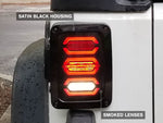 Raxiom 07-18 Jeep Wrangler JK LED Tail Lights- Black Housing (Smoked Lens)