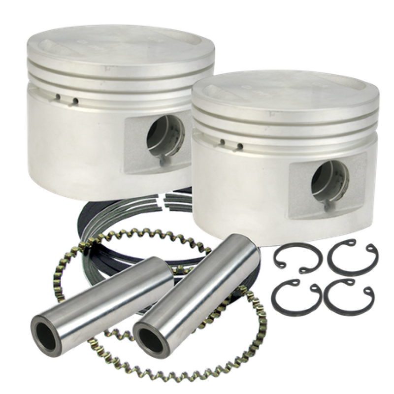 S&S Cycle 84-99 BT w/ Stock Heads .010in 80in Cast Flat-Topped Replacement Piston Kit