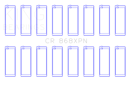King Engine Bearings Ford Prod V8 4.6L/5.4L Performance Rod Bearing Set - Size STDX