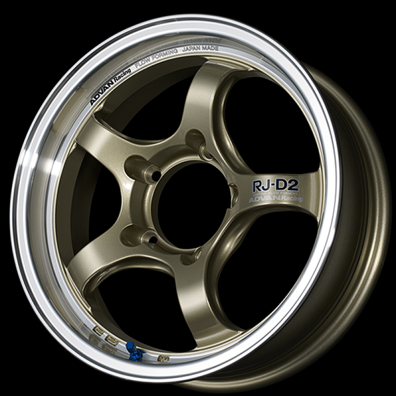 Advan RG-D2 16x7.0 / +31 Offset / 4x100 / 56.5mm Bore / Machining and Champagne Gold