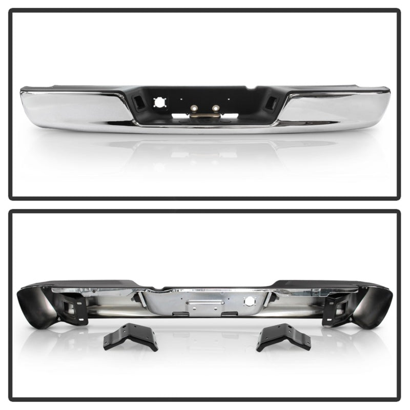 xTune 02-08 RAM 1500/03-09 2500/3500 OEM Style Steel Rear Bumper - Chrome (RB-DR02-SET-C)