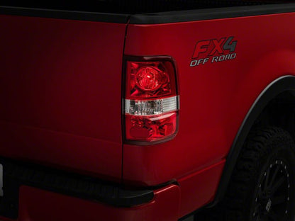 Raxiom 04-08 Ford F-150 Styleside OEM Style Tail Lights- Chrome Housing- Red Lens