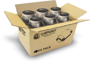 GESI G-Sport 6PK 300 CPSI EPA Compliant GEN1 Ultra High Output Cat Conv Ambly 4.5in Dia Body x 4 OAL