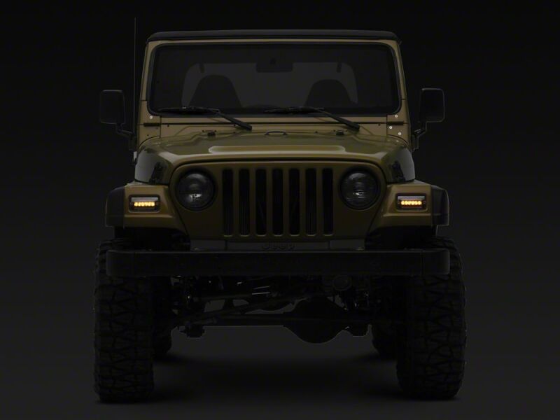 Raxiom 97-06 Jeep Wrangler TJ Axial Series LED Sequential Cornering Lights- Clear